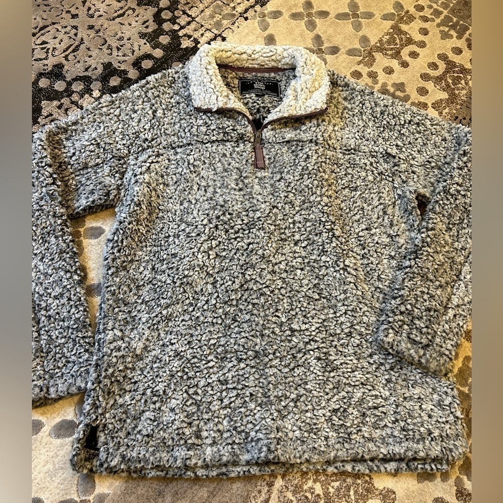 True Grit Unisex Sherpa 1/4 zip pullover